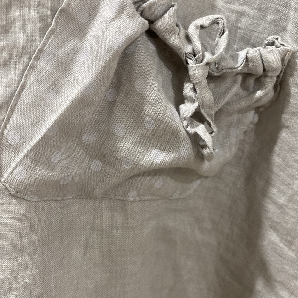 Emporium 100% linen made in Italy tunic dress. Soft grey - Picture 2 of 11